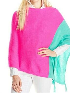LILLY PULITZER KINNON WRAP BOHO RESORT COLORBLOCK TROPICAL PIN TUNIC ONE SIZE
